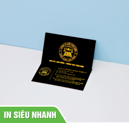 in name card ép kim
