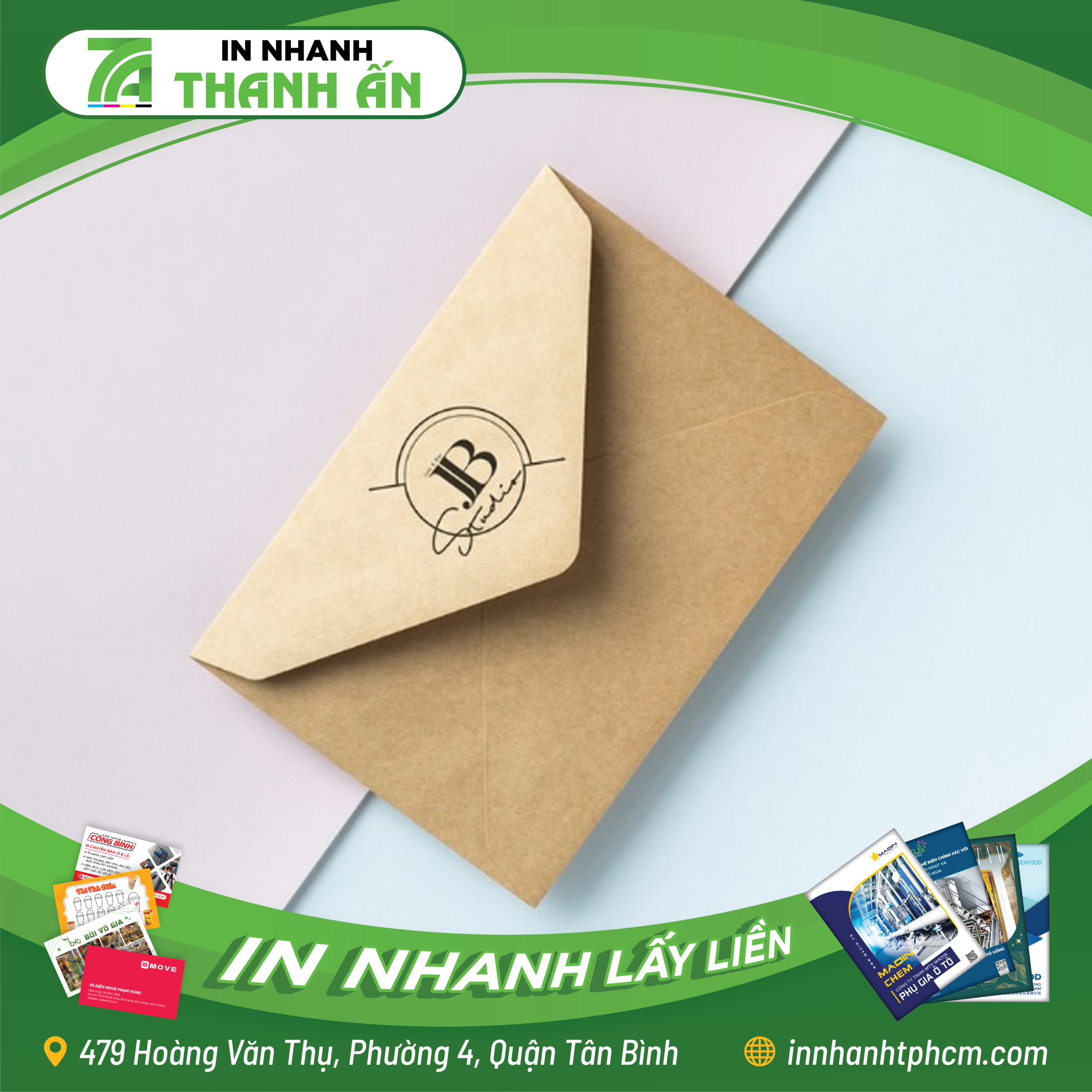 In Bao Thư Giấy Kraft