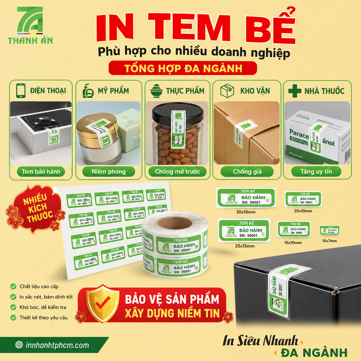 In Tem bể - Tem vỡ Mẫu in tem bể 10