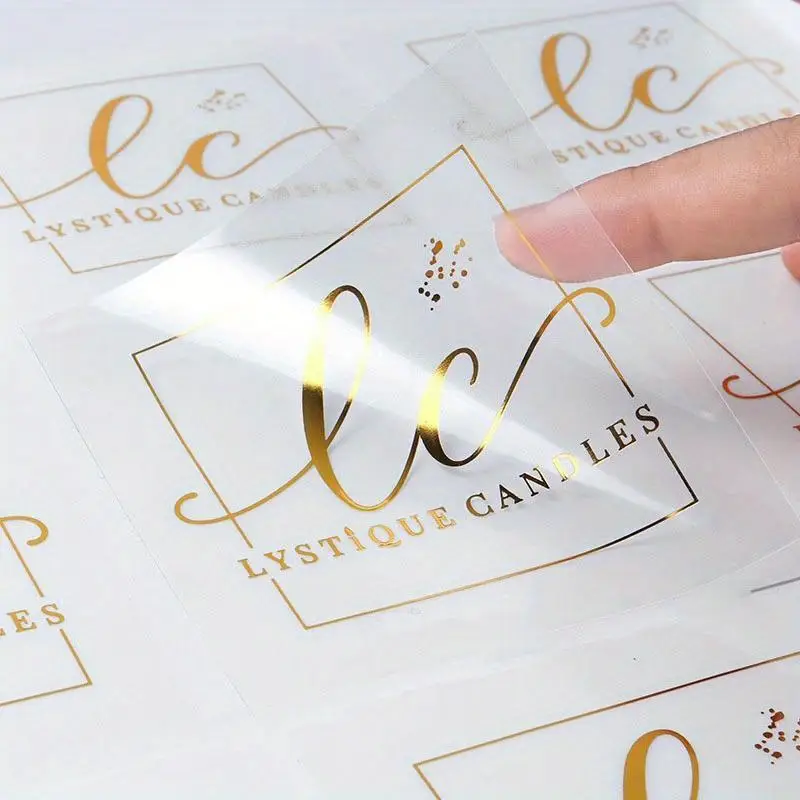 Thanh Ấn: Decal nhựa trong dán mỹ phẩm, Mẫu Đẹp X10 Doanh Số decal nhựa trong dán mỹ phẩm