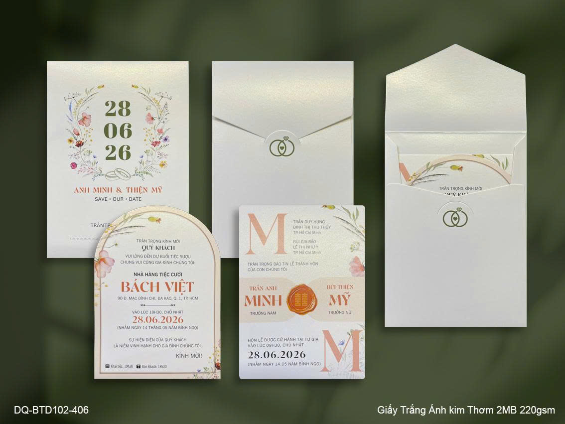 Mẫu Thiệp Cưới Mới Nhất 2026
