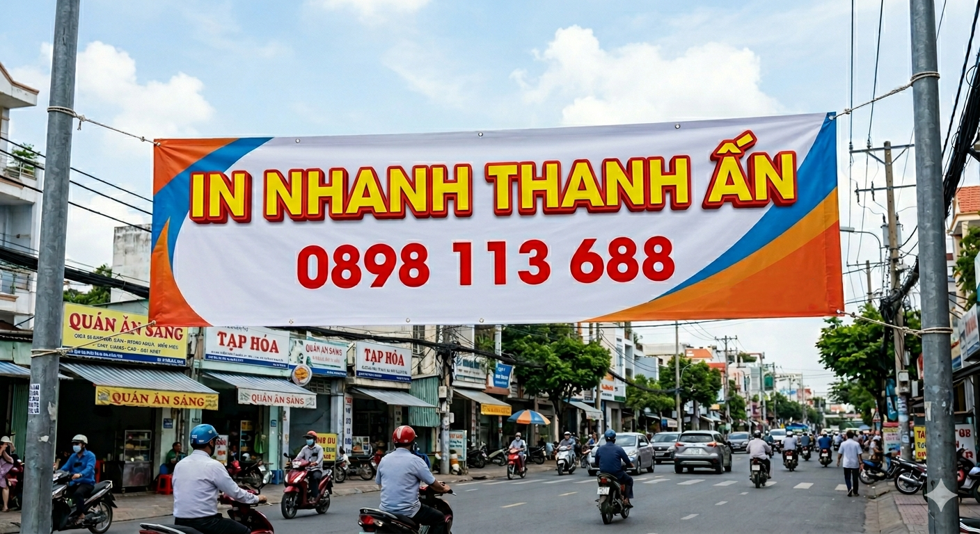 in băng rôn quảng cáo
